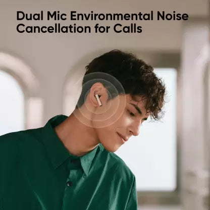 DIZO by realme TechLife GoPods with Active Noise Cancellation(ANC) Bluetooth Headset (Creme White, True Wireless) DIZO by realme TechLife GoPods with Active Noise Cancellation(ANC) Bluetooth Headset (Creme White, True Wireless)